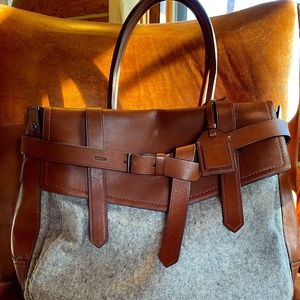Reed Krakoff Boxer Tote, Leather & Wool